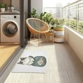thumbnail image 4 of Yayeee Doormat for Indoor Entrance 32" x 20" Non Slippery Floor Rug, Beige Cute Cat, 4 of 8