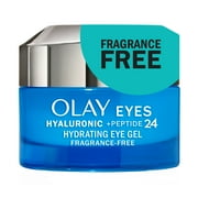 Olay Hydrating Gel Eye Cream with Hyaluronic Acid, Fragrance-Free, All Skin Types 0.5 oz