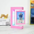 thumbnail image 2 of Dvkptbk picture frame Magnetic Levitation Photo Frame with LED Lights Three Sided Photo Frame Photo Display Frame, 2 of 6