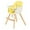 Jaune, variante sur Chaise Haute pour Bébé 3 en 1 Convertible, Chaise de Salle à Manger pour Tout-Petit avec Plateau Alimentaire Réglable à 3 Positions, Harnais à 5 Points et Hauteur de Siège Réglable, Rose