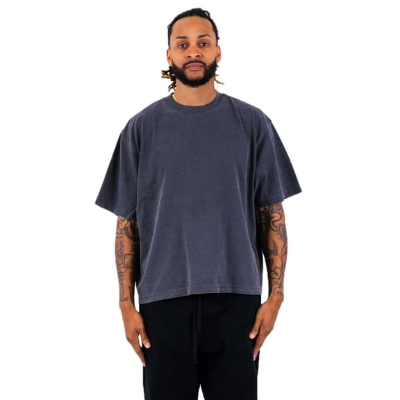 Adult Garment-Dyed Drop-Shoulder T-Shirt - SHADOW XL