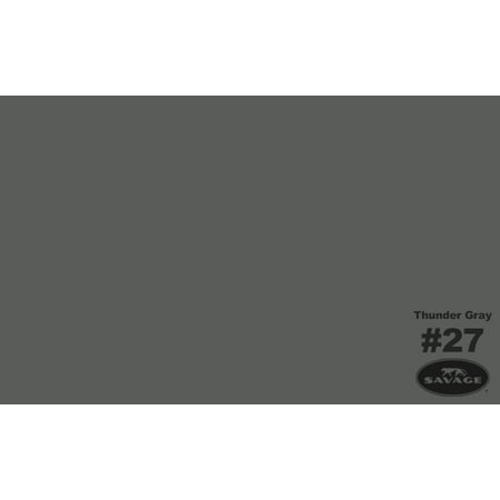 Savage Widetone Seamless Background Paper 107 in x 36 ft - Thunder Gray 27-12