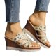 thumbnail image 3 of WILLBEST Sandalias De Mujer De Playa Sandalias De Cuña De Moda Para Mujer Sandalias De Cuña Con Tiras Y Tacones Altos, 3 of 9