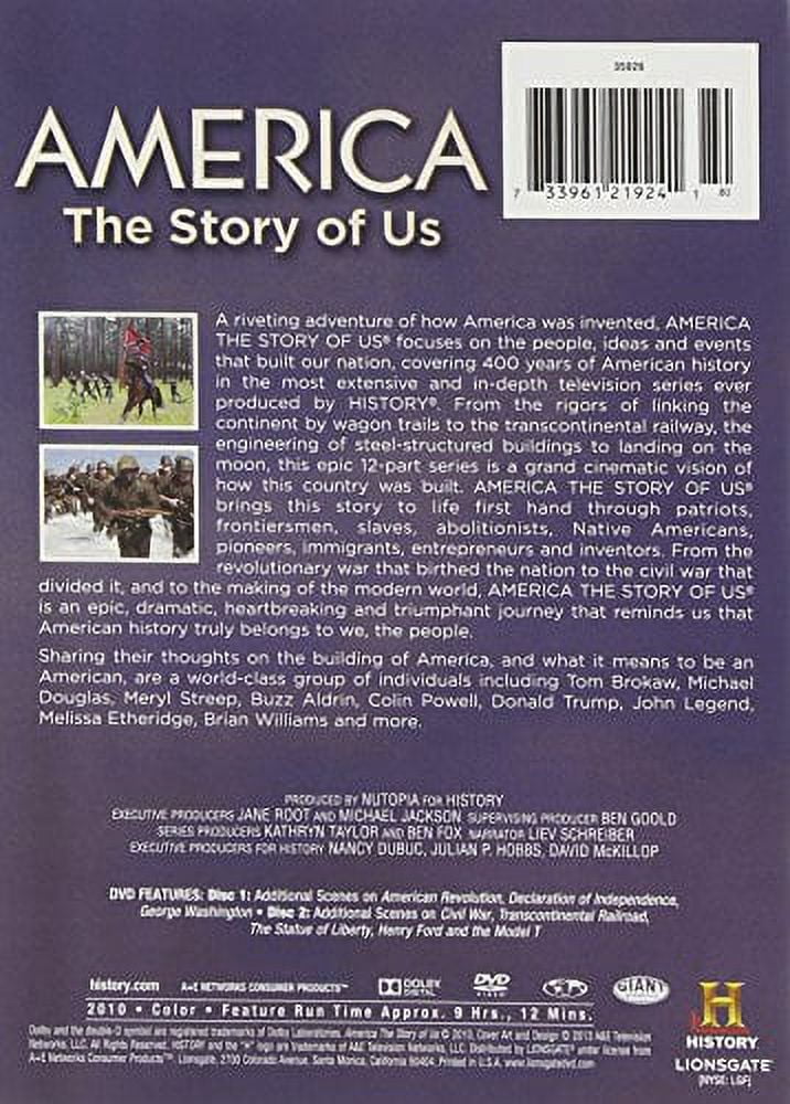 America The Story of Us DVD A E Home Video Documentary Walmart