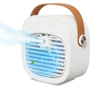 Portable AC for Car, 25W Rechargeable Portable Air Conditioners, Mini AC Unit 2 Cool Air Spray, Personal Cooling Fan with 2 Speeds, Small Room Air Conditioners for Bedroom, Office, Outdoor