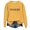 Yellow, variant on WEAIXIMIUNG Womens Sweatshirts Trendy with Sayings Women's Casual Crew Neck English Letters I'M A Printed Hoodless Hoodie