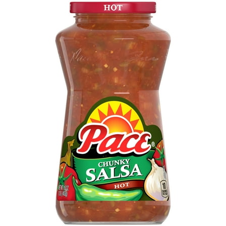 Pace Chunky Hot Salsa, 16 oz Jar
