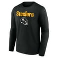 thumbnail image 2 of Men's Pat Freiermuth Black Pittsburgh Steelers Team Wordmark Player Name & Number Long Sleeve T-Shirt, 2 of 3