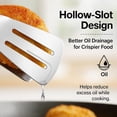 thumbnail image 6 of ABPETE Stainless Steel Grill Clamp, Double-Sided Stainless Steel Grill Clamp Spatula, Double-Sided Anti-Scald Extended Handle Spatula Tong, for Grilling Meat, Fish and Pancakes, Bread, Pizza (2pcs), 6 of 8