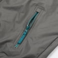 thumbnail image 3 of MADHERO Mens Windbreaker Jacket Lightweight Colorblock Retro Wind Breakers Green Grey Size L, 3 of 6