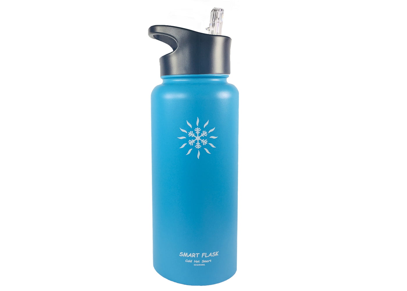 18oz Smart Flask Stainless Steel Water Bottle Vacuum Insulated Biteproof lid 