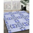 thumbnail image 3 of Ahgly Company Machine Washable Indoor Square Transitional Lavender Blue Area Rugs, 8' Square, 3 of 7