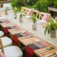 thumbnail image 3 of Red Grey Cloth Napkins, Vintage Stripe Farmhouse Wood Grain Ombre Washable and Reusable Dinner Napkins Set of 4, Table Napkin for Kitchen Party Birthday Wedding Hotel Housewarming 20"x20", 3 of 8