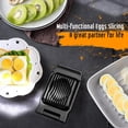 thumbnail image 7 of Egg Slicer for Hard Boiled Eggs, Stainless Steel Wire, Multipurpose Heavy Duty Aluminium Egg Cutter Dishwasher Safe for Egg, Salads & Sandwiches, Strawberries, Mushrooms & Soft Cheese, Fruit, Black, 7 of 7