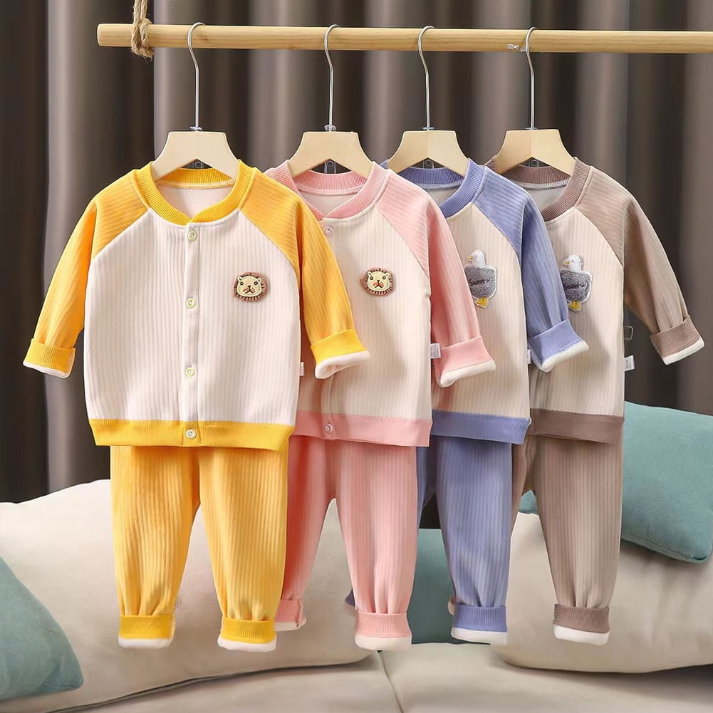 KYAIGUO Baby Infant Thermal Underwear Set for Girls Boys 2PCS