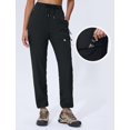 thumbnail image 2 of Pantalones de senderismo Seamaid Quick Dry, ligeros, para mujer, color negro XL, 2 of 7