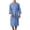 #33-Light Blue, variant on Men Waffle Kimono Bathrobe Long Sleeve Belt Waist Pocket Design Soft Absorbent Breathable Hotel Spa Shower Home Lounge Bath Robe Gifts for Father