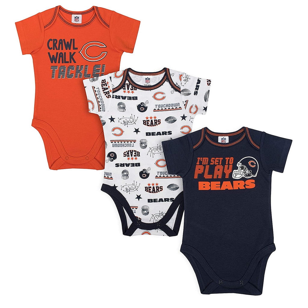 3-6 Months Chicago Bears Two Pack Bodysuit