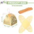 thumbnail image 2 of Uxcell Favor Boxes, Candy Party Gift Boxes for Wedding Mother's Day Easter Anniversary Christmas Graduation Reflective Gold, 2 of 6