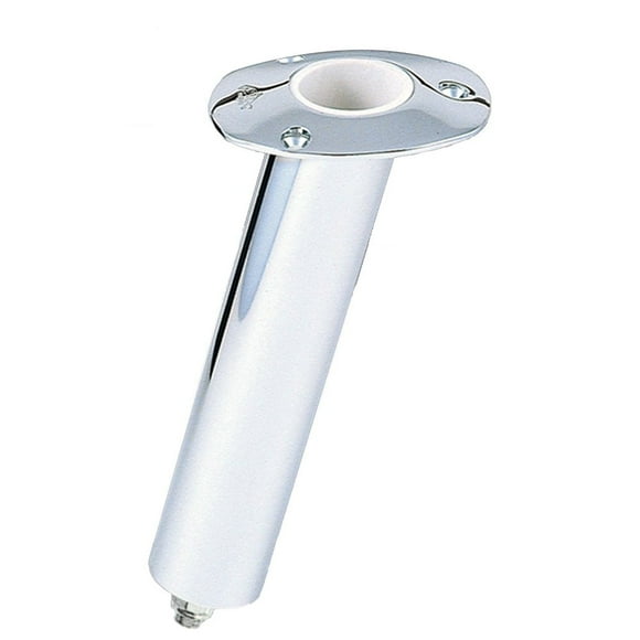 Lee's Tackle - Lee's 15° Stainless Steel Swivel Base Flush Mount Rod Holder - Medium - 2" OD X 6.5" Tube f/ Small Bent Butts