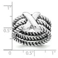 thumbnail image 2 of 925 Sterling Silver Oxidized Ring Size 6 Ring for Women - 7.4 Grams, 2 of 2