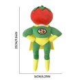 thumbnail image 2 of Capitán Sauce juguete de peluche Anime muñeco de tomate juguetes para bebés almohada decoración del hogar cumpleaños fiesta de Navidad favores para niños niñas, 2 of 5