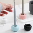 thumbnail image 3 of Naierhg 2 Pcs Toothbrush Holders Smooth Japanese Style Ceramics Round Solid Color Toothbrush Bases Bathroom Countertops Toothbrush Storage Stand, 3 of 8