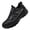 Black, variant on AUDeals Men’s Walking Non Slip Athletic Gym Slip On Shoes Running Comfortable Tennis Breathable Workout Fashion Sneakers (Black, 6.5)