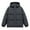 Grey, variant on Men Puffer Jacket Winter Warm Thick Hooded Puffer Coat Zip Up Baggy Down Outerwear Relaxed Fit Padded Loose Casual Jackets for Men Black L