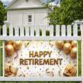 thumbnail image 5 of LUUFILx Happy Retirement Banner Gold Balloons and Gifts for Party Decorations Backdrop Event Supplies Celebration Photography Props, 5 of 7