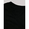 thumbnail image 3 of Camiseta de San Valentín para mujer "Heart Sucker for You": informal y deportiva, 100 % transpirable, manga corta, cuello redondo, en negro con diseño de corazones rosas y rojos. Ideal para el tiempo, 3 of 8