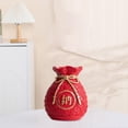 thumbnail image 4 of Esquirla Chinese New Year Feng Shui Blessing Bag Vase Decor Sculpture for Living Room Red, 4 of 7