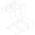 thumbnail image 1 of sasyxdc Square Acrylic Shelf Risers 3pcs  Acrylic Dessert Table Display Set  Clear Acrylic Showcase Collectibles Display Shelf for Funko Pop  Cupcake  Toys  Watches  Table Decorations - 4, 1 of 7