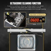 AUTOOL CT400 Fuel Injector Cleaner and Tester Automobile GDI EFI FSI Ultrasonic Wave Fuel Injector Cleaning Machine 6 Cylinders Petrol Injection Tester for Cars Motorcycles
