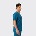 thumbnail image 4 of SPECTRUM UNIFORMS Wynd Men's Scrub Top Medical Uniform V-Neck Soft Fabric, Outfit Ideal for Men at Hospital Workspace, Medical Practice and Professionals Workwear Doctor Coat, 4 of 4