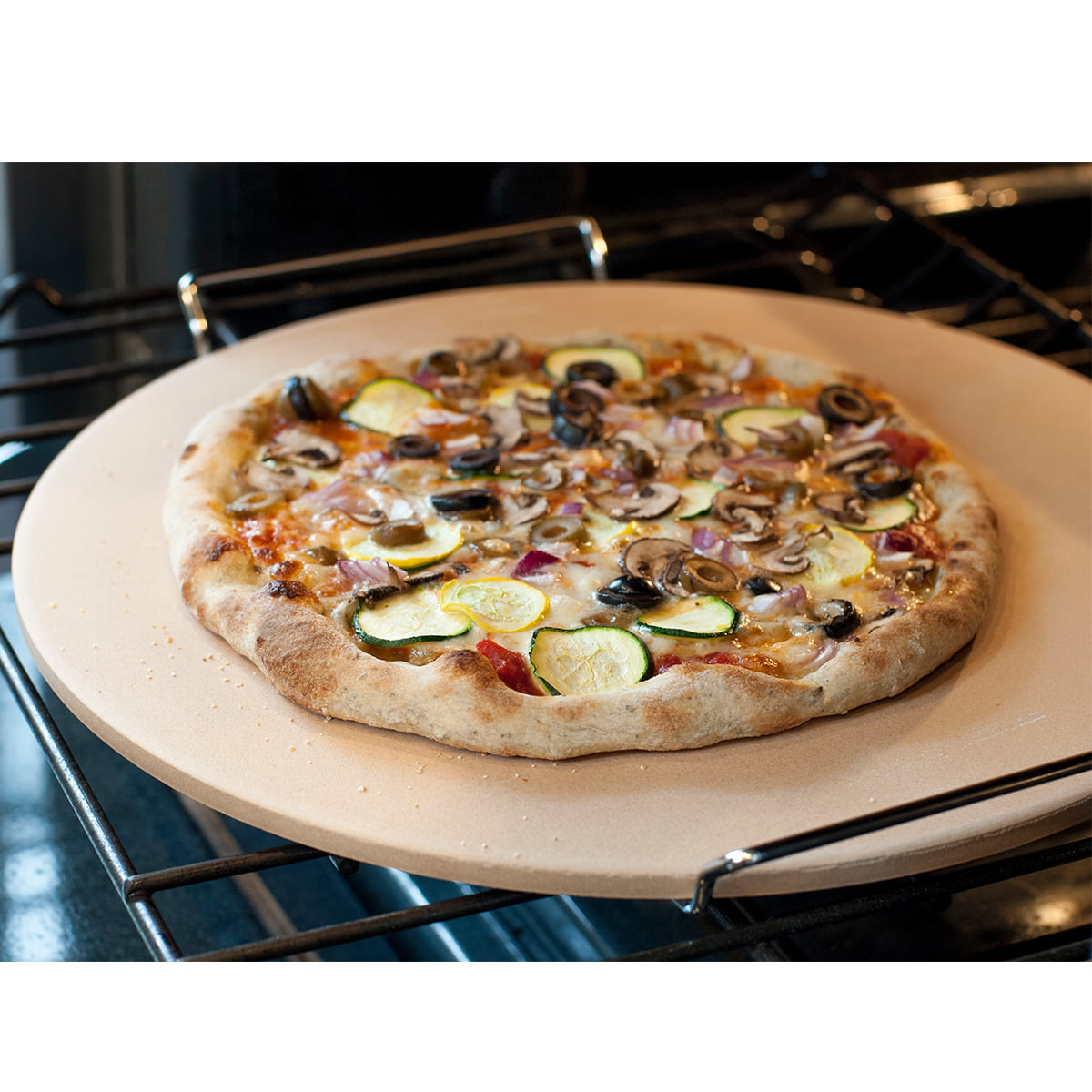 YNNI Universal TOPQ 26cm Ceramic Thick Pizza Stone 15" Kamado,Oven,Grill TQAPP26 