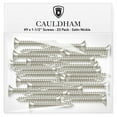 thumbnail image 2 of Cauldham Satin Nickel Wood Screws #9 x 1-1/2 Inch for Door Hinges - 25 pack, 2 of 7