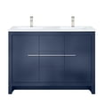 thumbnail image 2 of 48 in. W Navy Blue | Two Cabinets, Three Drawers Storage | Bathroom Vanity, 2 of 3
