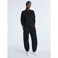 thumbnail image 2 of Scoop Women's and Women's Plus New Scubaknit Funnel Neck Sweatshirt, Sizes XS-4X, 2 of 5