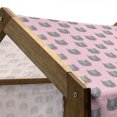 thumbnail image 4 of Cat Pet House, Greyscale Feline Portraits with Pastel Colored Stars and Hearts Background, Outdoor & Indoor Portable Dog Kennel with Pillow and Cover, 5 Sizes, Grey Pink Pale Pink, by Ambesonne, 4 of 4