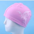 thumbnail image 2 of Shenyu New PU Swimming Cap with High Elasticity & Ear Protection - Non-Squeezing Design for Long Hair, Stylish Bird Pattern in Pink - Comfortable Fit for Swimming and Water Sports, 2 of 6