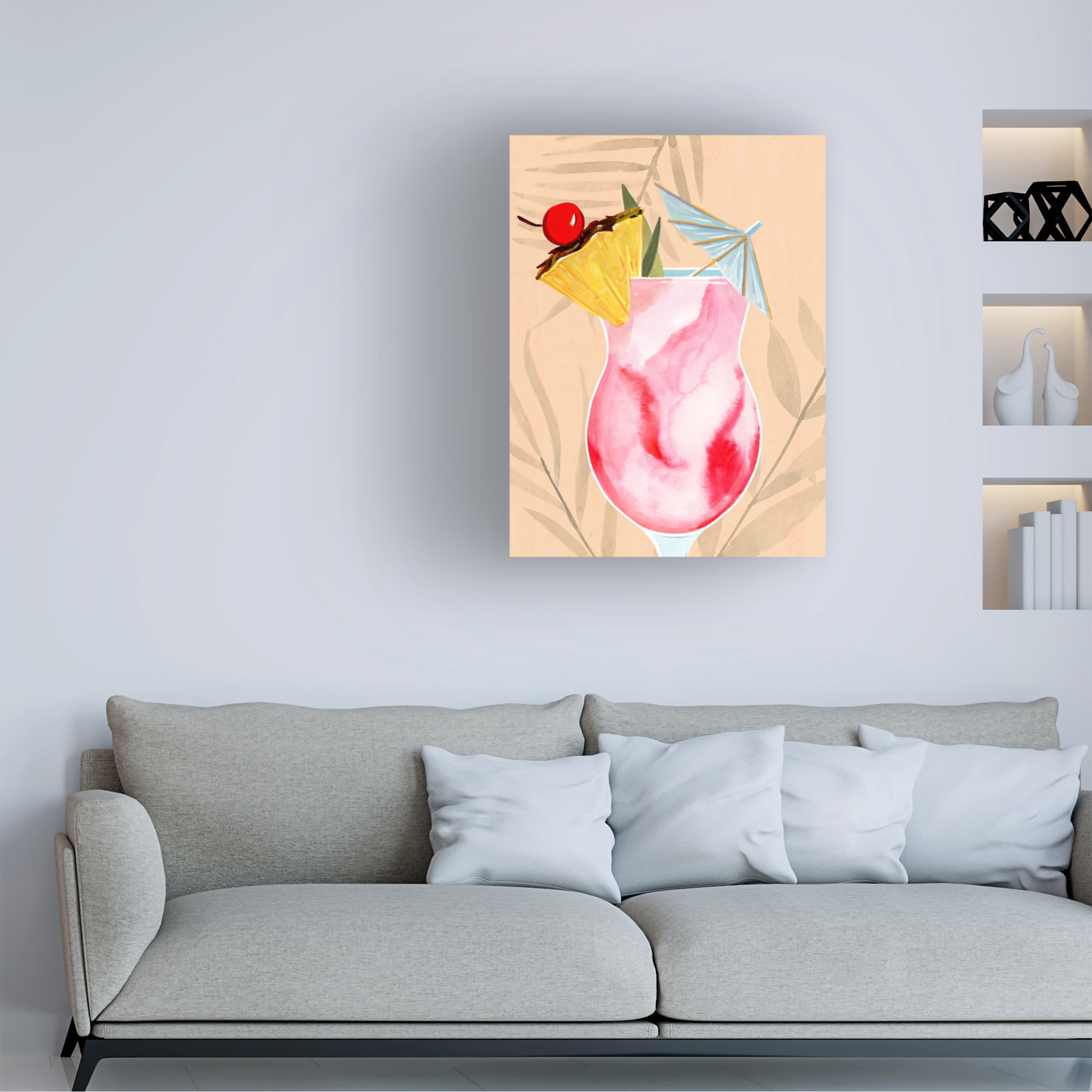 Annie Warren 'Tropical Cocktail II' Canvas Art