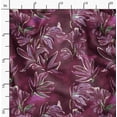 thumbnail image 2 of Soimoi Cotton Cambric Red Fabric By the Yard - 42 Inch Wide - Leaves Pattern Fabric - Botanical and Elegant Designs for Various Uses Printed Fabric, 2 of 6