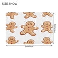 thumbnail image 4 of Bathroom Plush Absorbent Mat Single Square Pad 16x24Inches Bath Mat Fluffy Suitable For Bathroom Toilet Living Room Absorb Water Non-Slip Durable The Christmas Gingerbread Man, 4 of 9