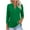Green, variant on Fall Fashion Must Haves Women's V Neck Solid Color 3/4 Sleeve Essential Top Tees Tshirts Blouse for Versatile Layering and Casual Wear Women Fall Clothes