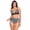 Black, variant on Skinny Dippers BLACK MULTI Motley Bridgette Bikini Swim Top, US Small