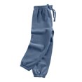 thumbnail image 5 of VERUGU Fall Winter Kids Long Length Pants Boys Legging Pants Thin Long Pants Loungewear Lantern Pants Blue 5 Years, 5 of 7