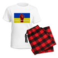 thumbnail image 5 of CafePress - Glory To Ukraine Pajamas - Women's Short Sleeve Print T-Shirt and Pants Light Cotton Pajama Set, 5 of 7