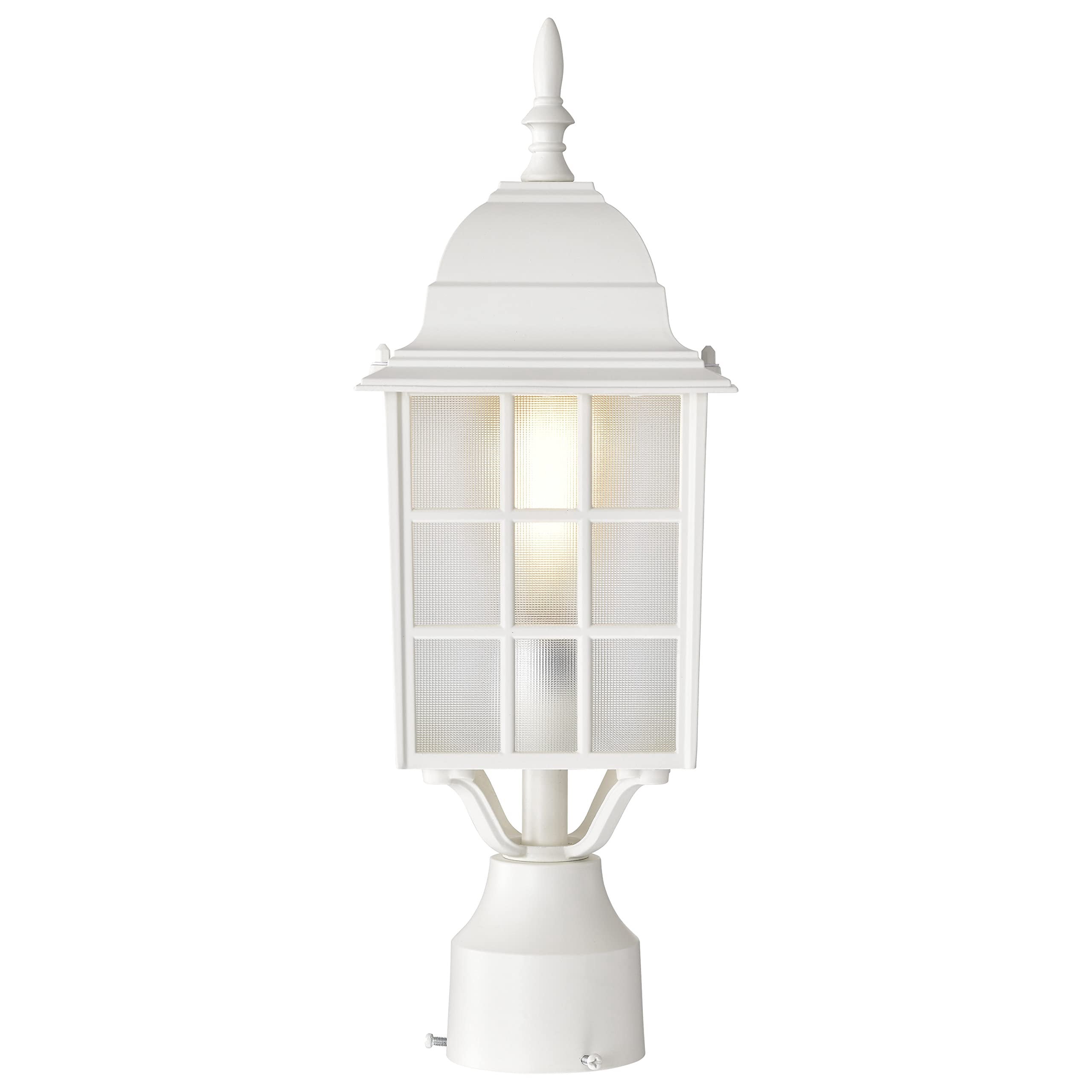 Nuvo 60-4907 - Adams - 1 Light - 17" Outdoor Post W/ Frosted Glass