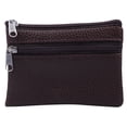 thumbnail image 1 of Women Men Leather Wallet Multi Functional Zipper Leather Coin Purse Card Wallet, 1 of 9